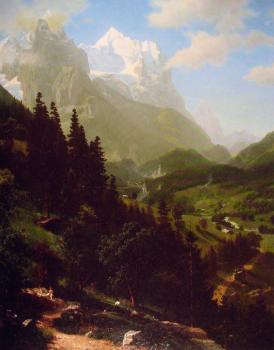 阿爾伯特 比爾施塔特 The Wetterhorn 阿爾伯特 比爾施塔特 The Wetterhorn